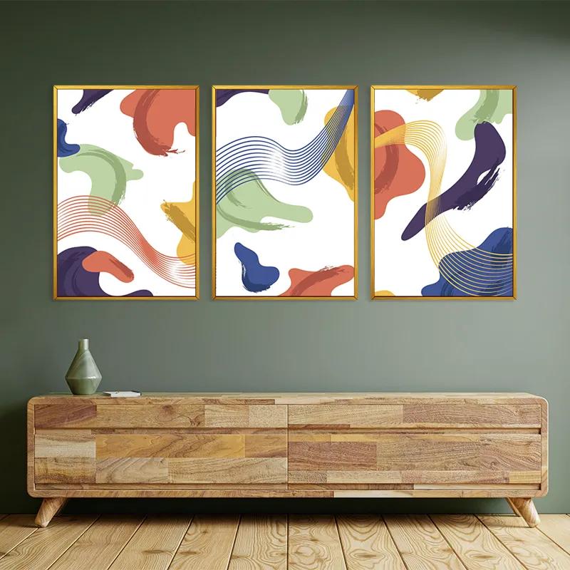 Obraz Multicanvas Color Mix Lines mockup 2