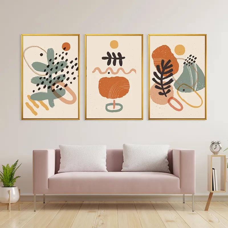 Obraz Multicanvas Cream Orangert mockup 3