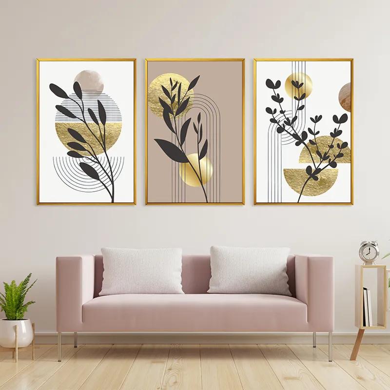 Obraz Multicanvas Goldrown Leaf mockup 3