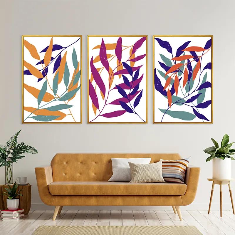 Obraz Multicanvas Color Mix Leaf mockup 4