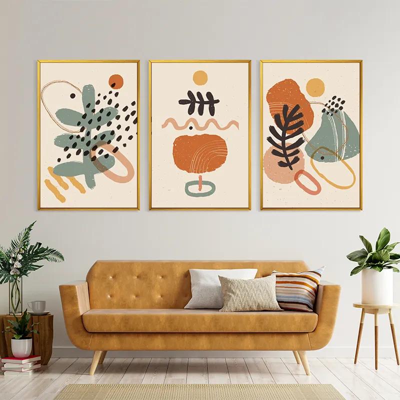 Obraz Multicanvas Cream Orangert mockup 4