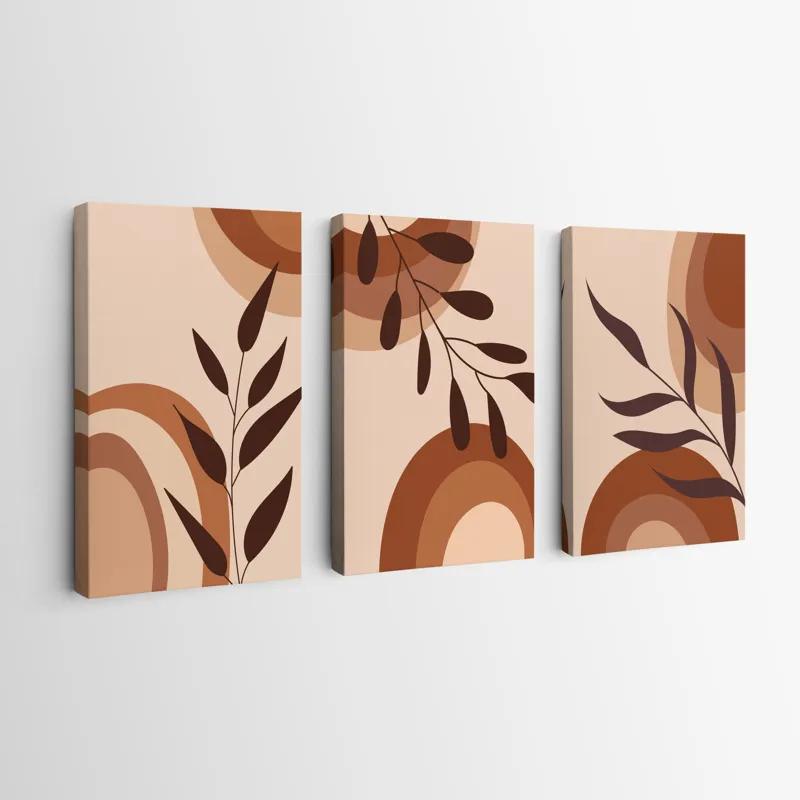 Obraz Multicanvas Brownbstract mockup 0