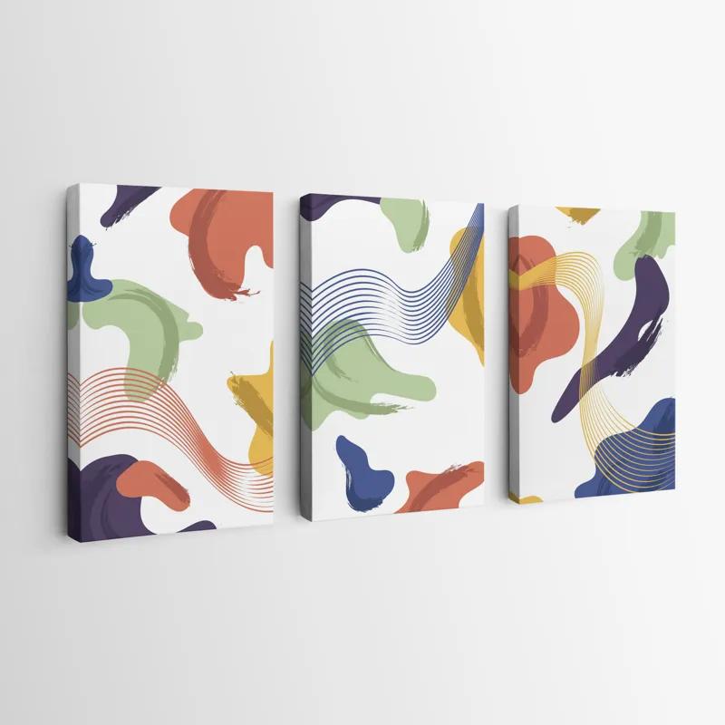 Obraz Multicanvas Color Mix Lines mockup 0