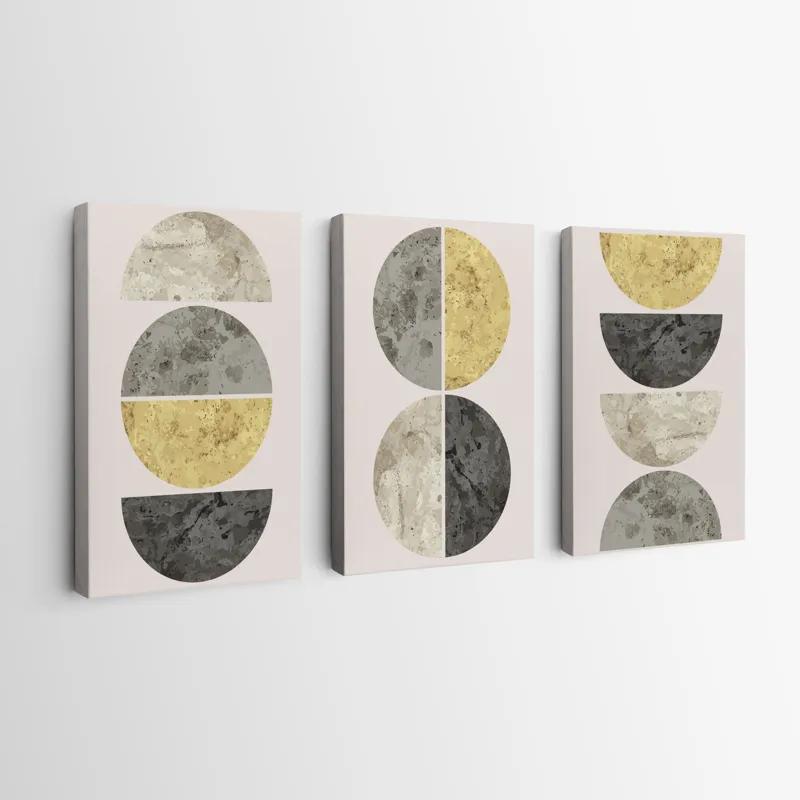 Obraz Multicanvas Gold Moons mockup 0