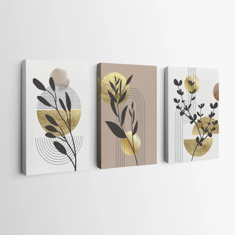 Obraz Multicanvas Goldrown Leaf mockup 0