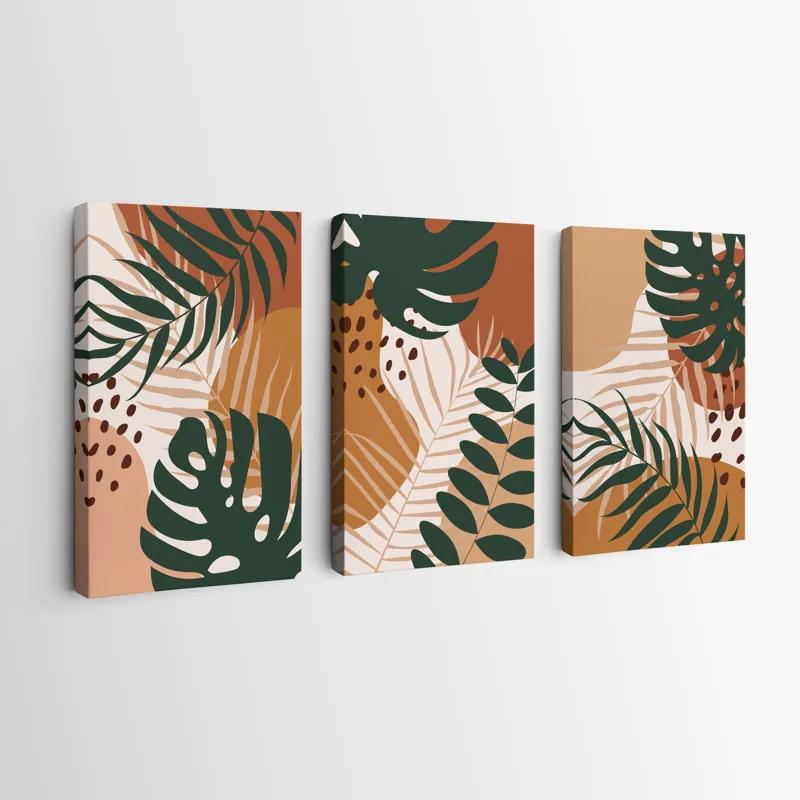 Obraz Multicanvas Tropical Green Leaves mockup 0