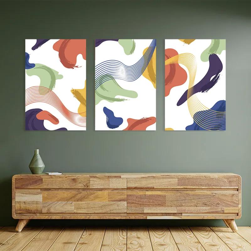 Obraz Multicanvas Color Mix Lines mockup 2