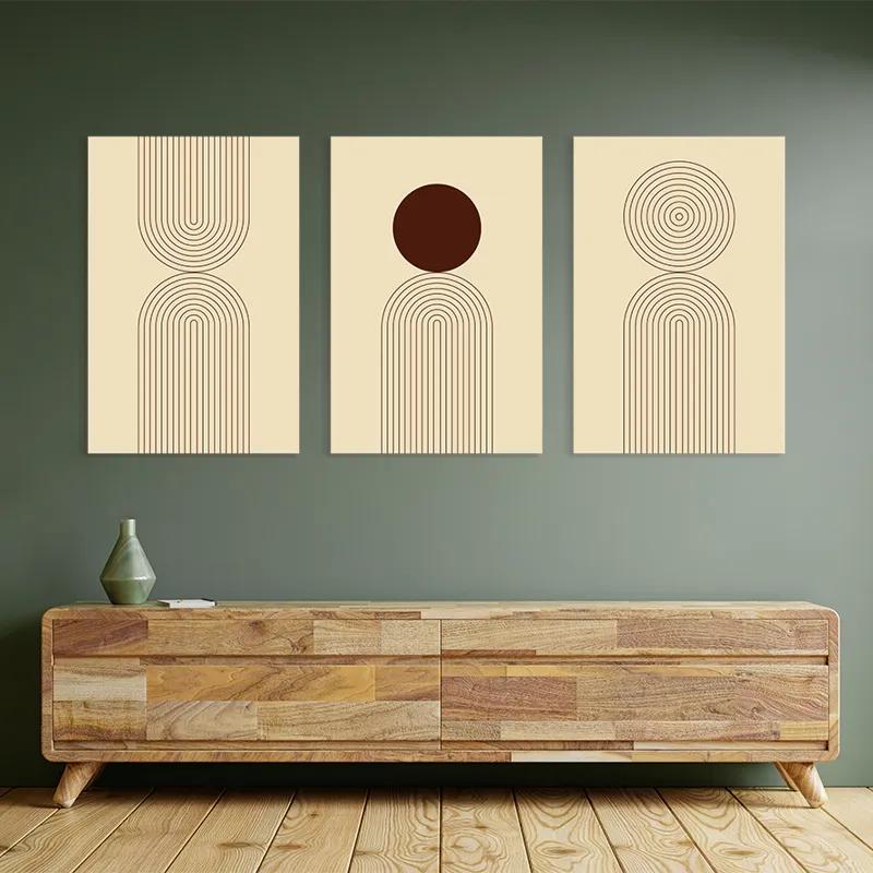 Obraz Multicanvas Cream Set mockup 2