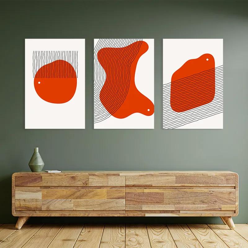 Obraz Multicanvas Orange Circle mockup 2