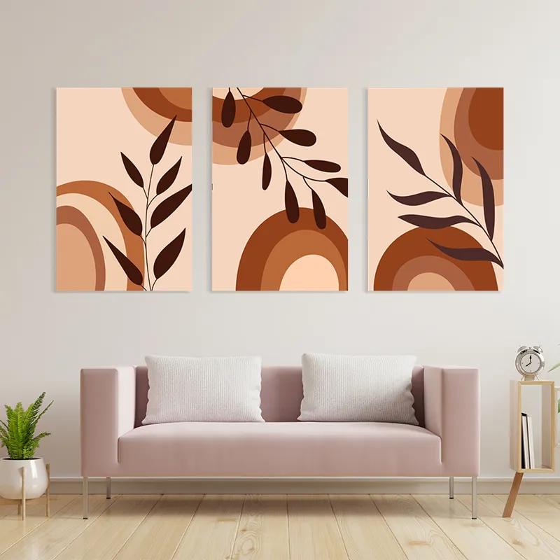 Obraz Multicanvas Brownbstract mockup 3