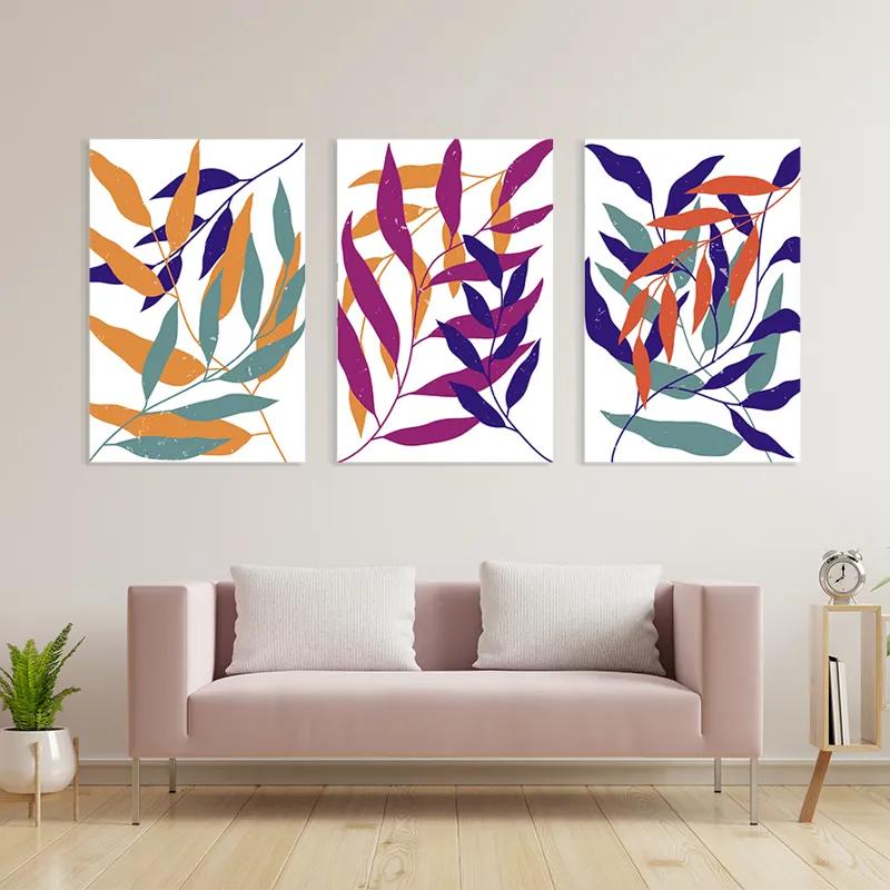 Obraz Multicanvas Color Mix Leaf mockup 3