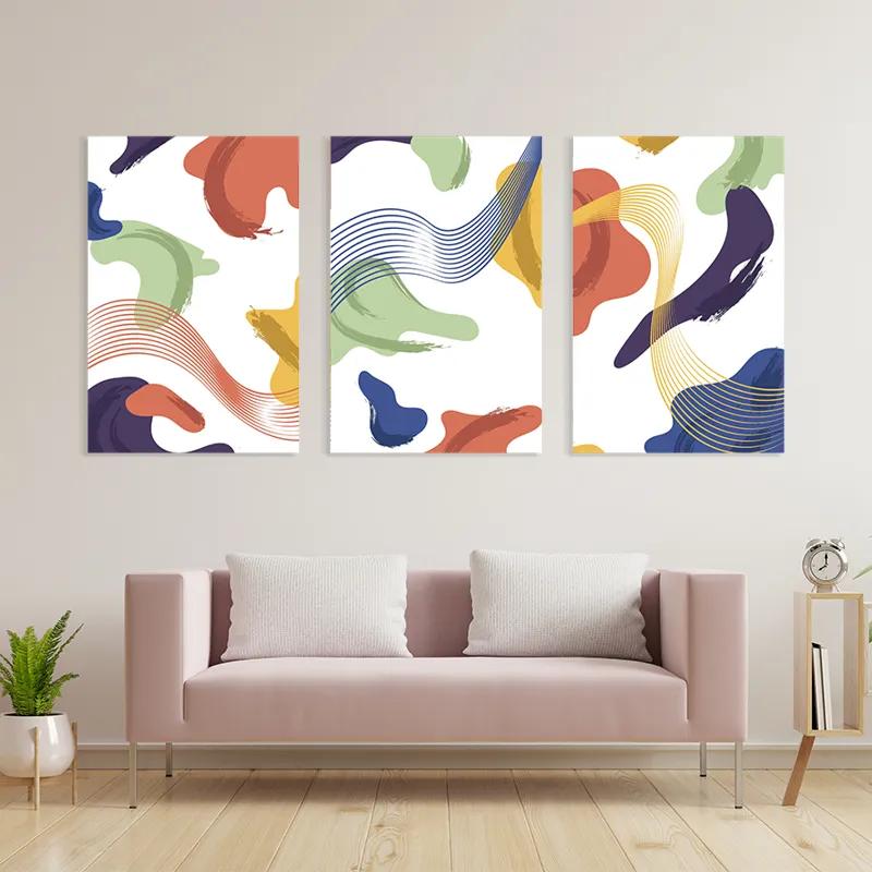 Obraz Multicanvas Color Mix Lines mockup 3