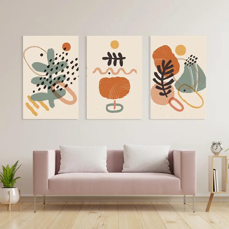 Obraz Multicanvas Cream Orangert mockup 3