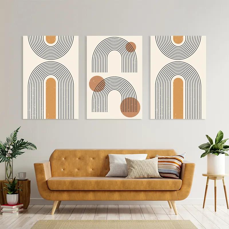 Obraz Multicanvas Arch Poster Set mockup 4