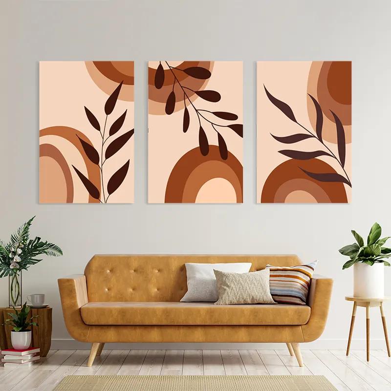 Obraz Multicanvas Brownbstract mockup 4