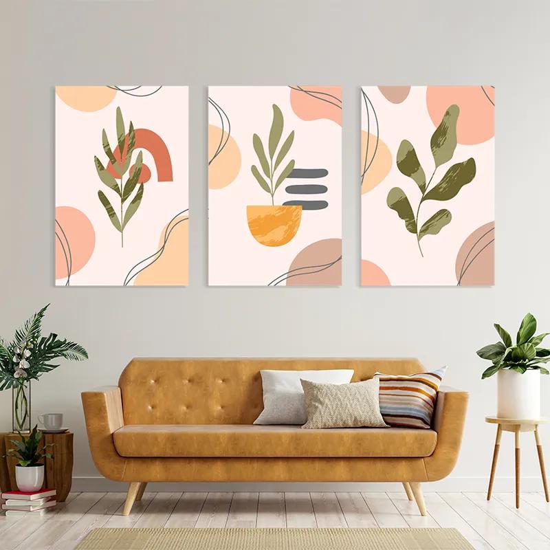 Obraz Multicanvas Cute Leaf mockup 4