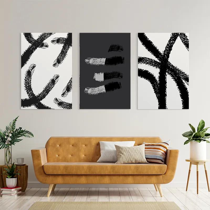 Obraz Multicanvas Grey Shades mockup 4