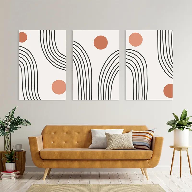 Obraz Multicanvas Moonnd Lines mockup 4