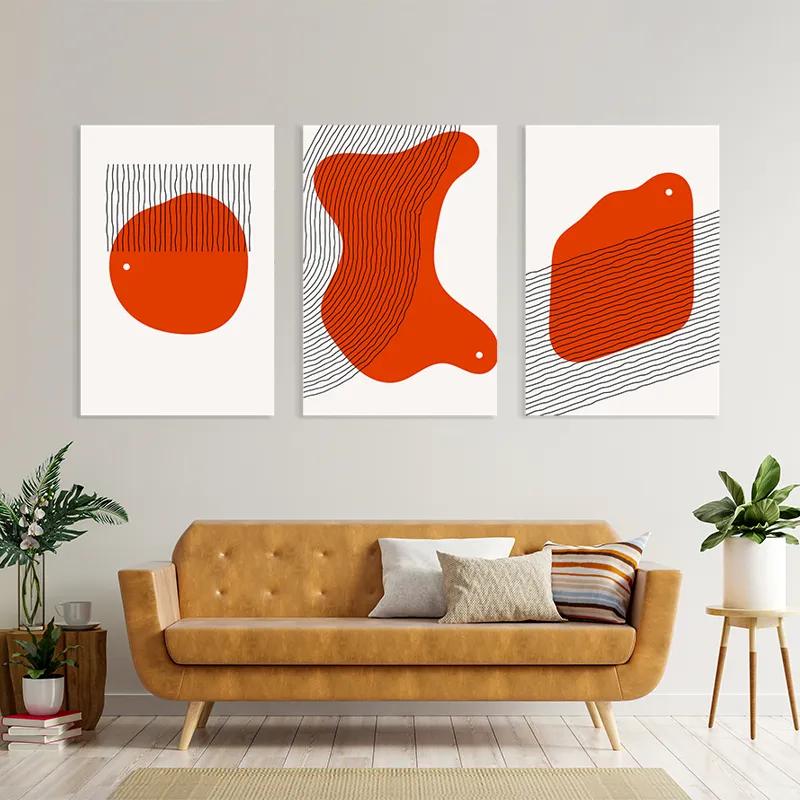 Obraz Multicanvas Orange Circle mockup 4