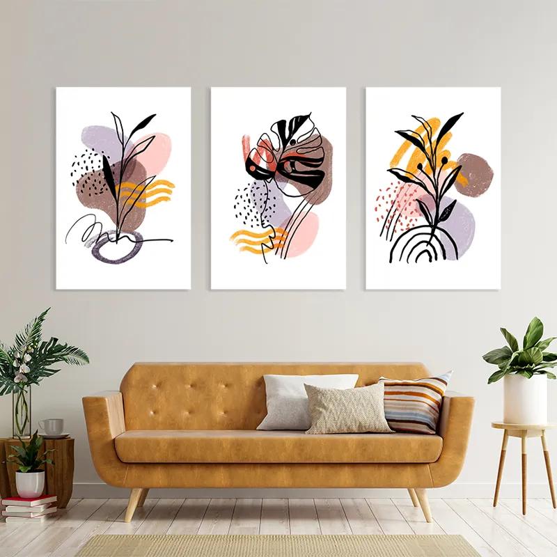 Obraz Multicanvas Pretty Leaf mockup 4