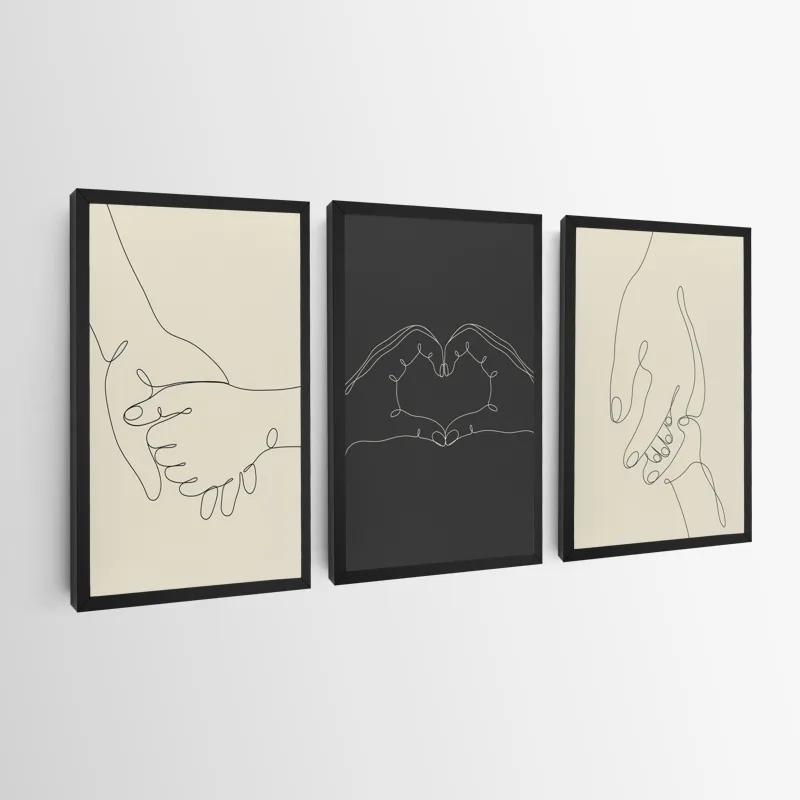 Obraz Multicanvas Hand Gestures mockup 0
