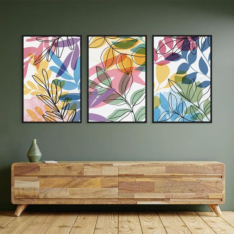 Obraz Multicanvas Colorful Leafs mockup 2