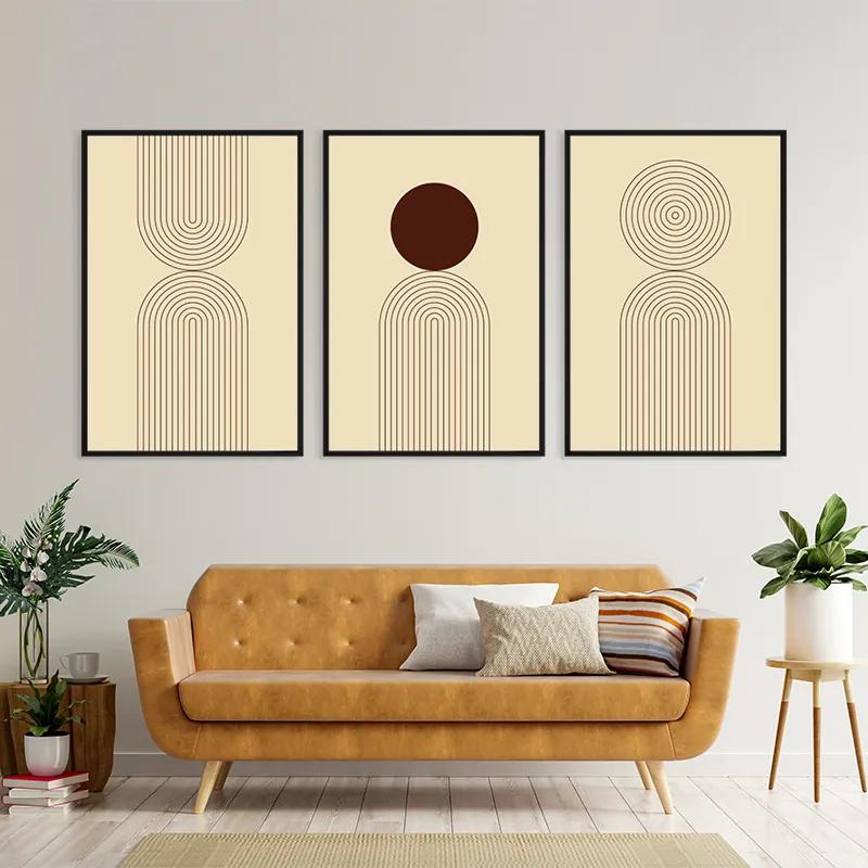 Obraz Multicanvas Cream Set mockup 4