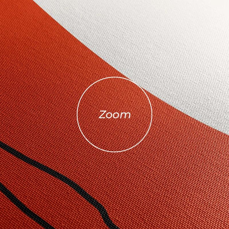 Obraz Multicanvas Orange Circle mockup 1