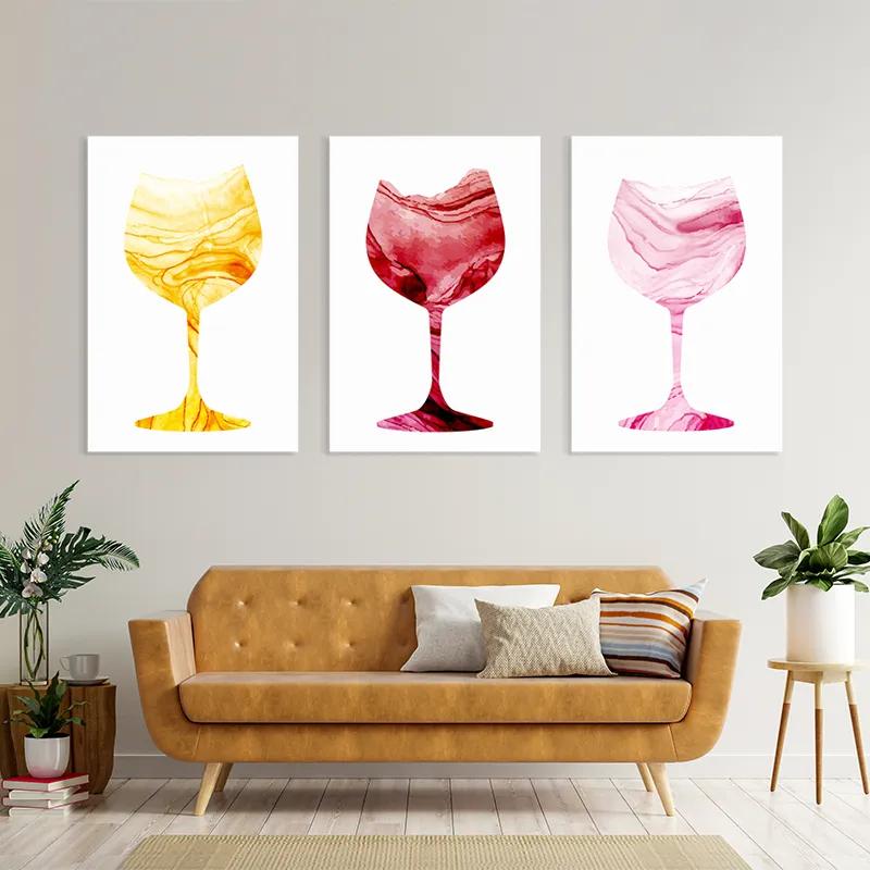 Obraz Multicanvas Drinks mockup 4