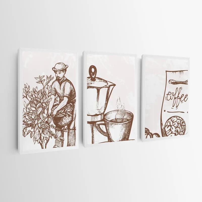 Obraz Multicanvas Coffee Set mockup 0