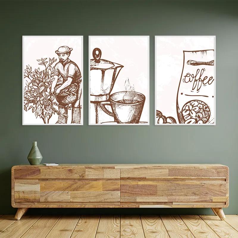 Obraz Multicanvas Coffee Set mockup 2