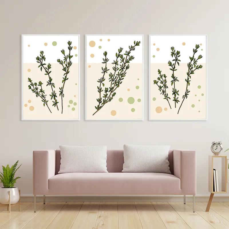 Obraz Multicanvas Fresh Herbs mockup 3