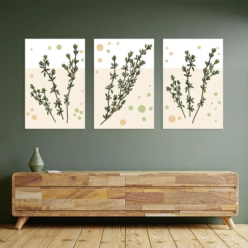 Obraz Multicanvas Fresh Herbs mockup 2