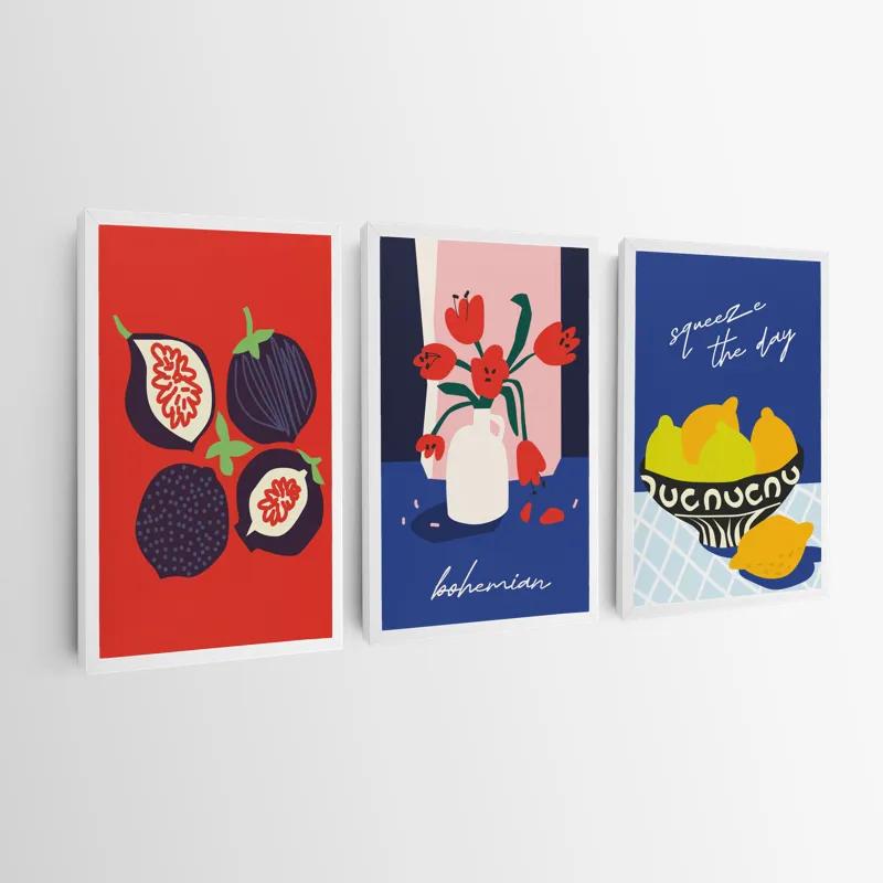 Obraz Multicanvas Fruits Set mockup 0