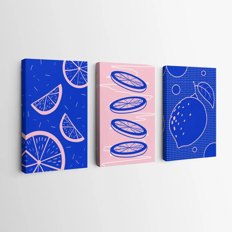 Obraz Multicanvas Lemon Set mockup 0