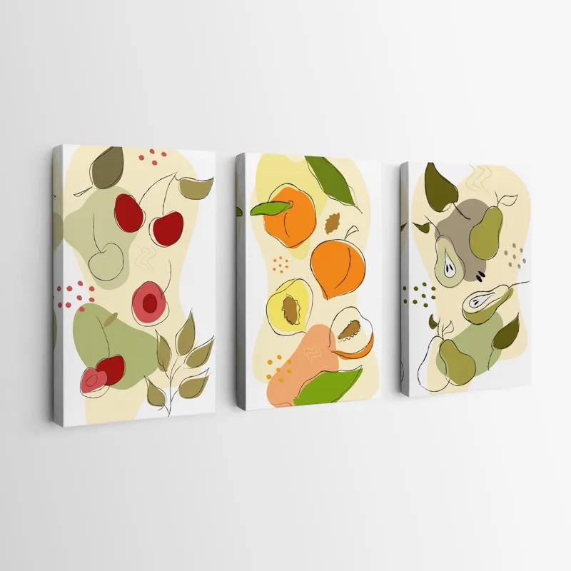 Obraz Multicanvas Minimalist Fruits mockup 0
