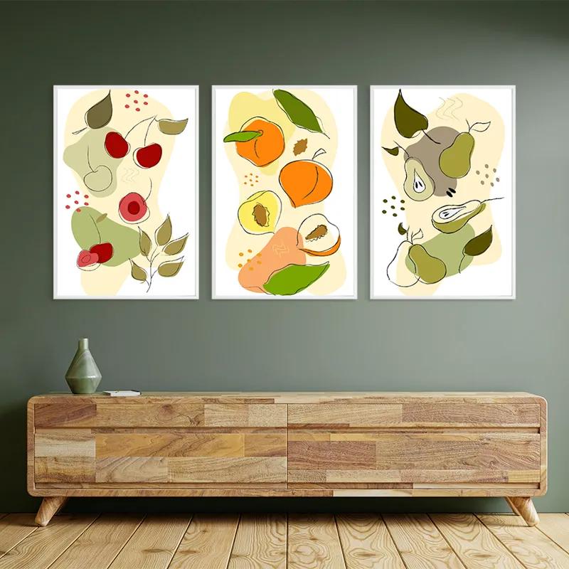 Obraz Multicanvas Vegetables Set mockup 2