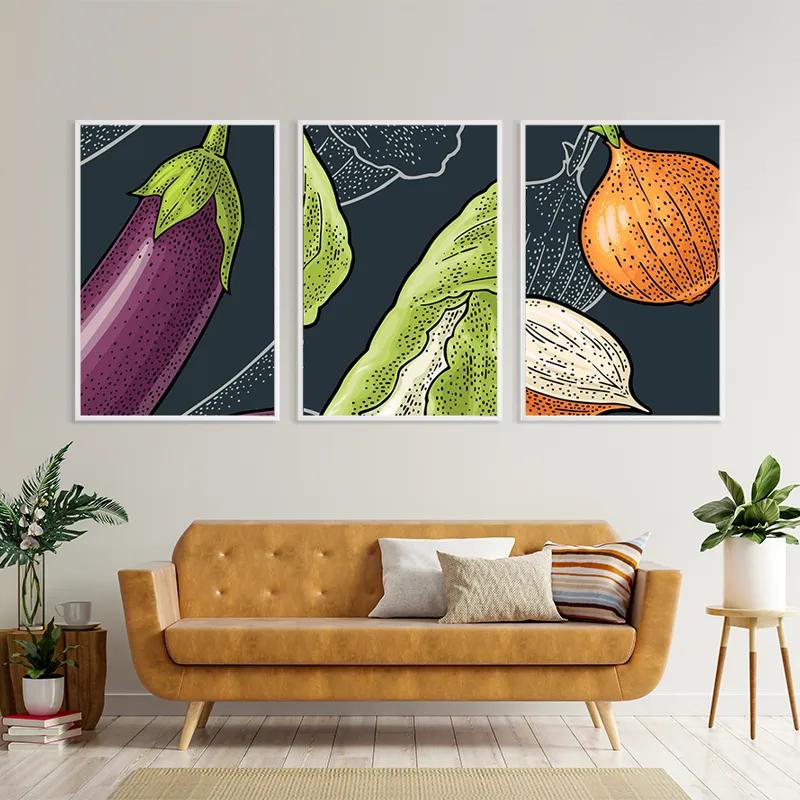 Obraz Multicanvas Vegetablesrt mockup 4