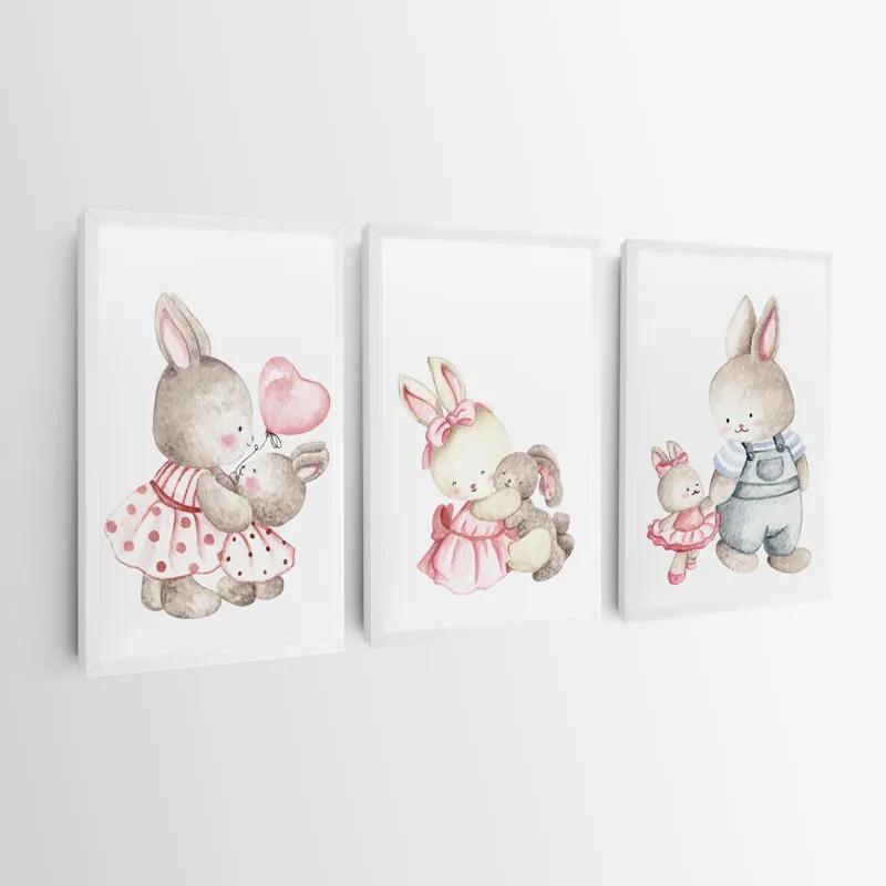Obraz Multicanvas Bunny Family mockup 0
