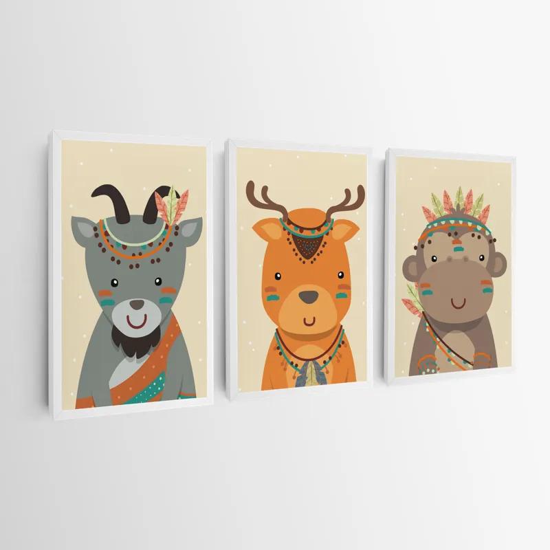 Obraz Multicanvas Indiannimals mockup 0
