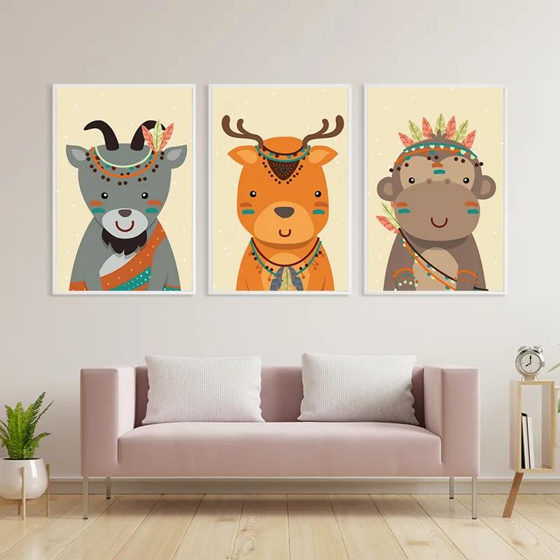 Obraz Multicanvas Indiannimals mockup 3