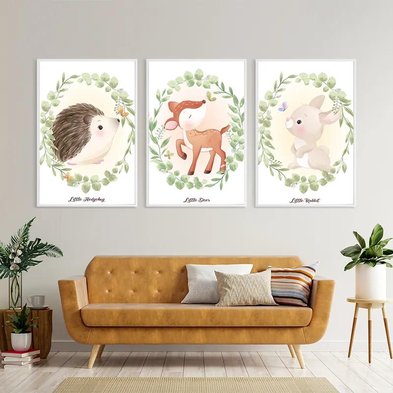 Obraz Multicanvas Animals Portrait mockup 4