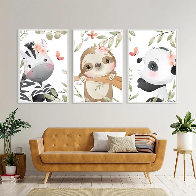 Obraz Multicanvas Cutenimals mockup 4