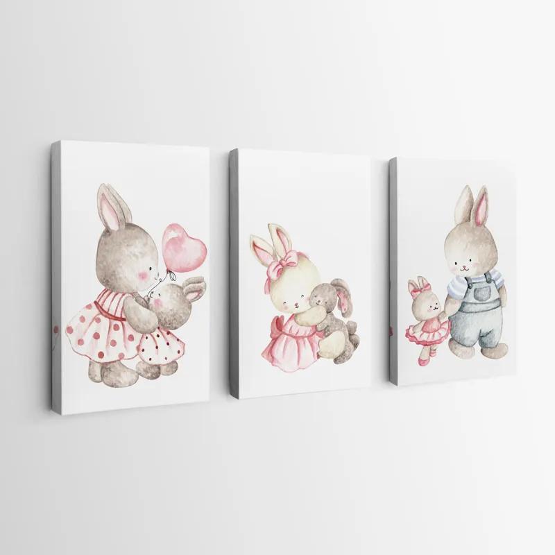 Obraz Multicanvas Bunny Family mockup 0