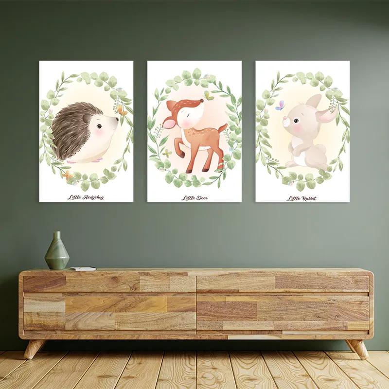 Obraz Multicanvas Animals Portrait mockup 2