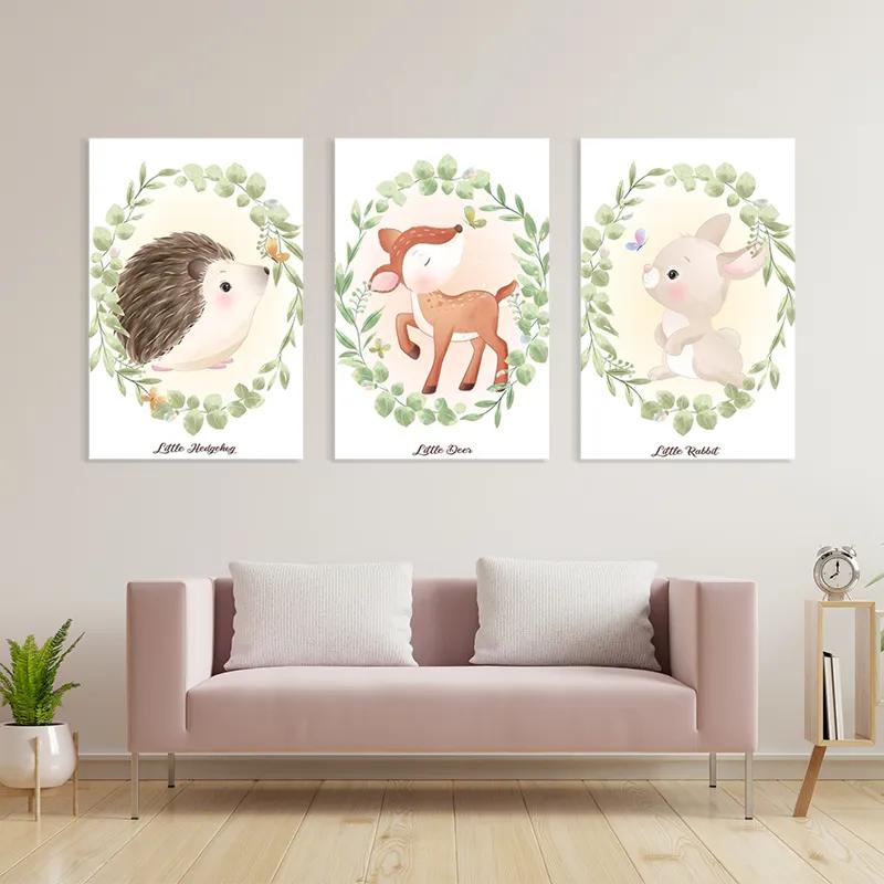 Obraz Multicanvas Animals Portrait mockup 3