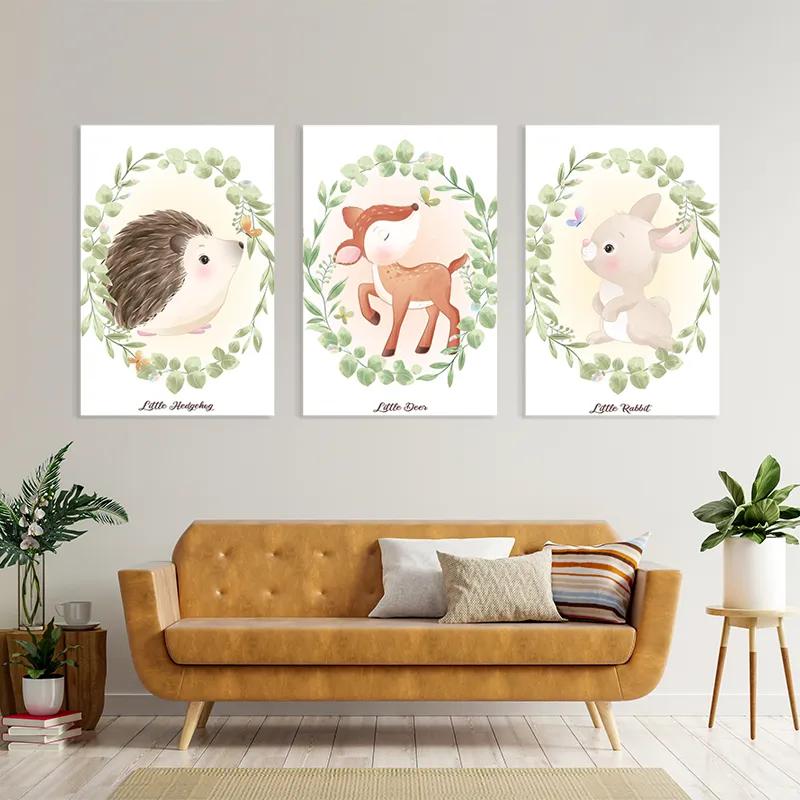 Obraz Multicanvas Animals Portrait mockup 4