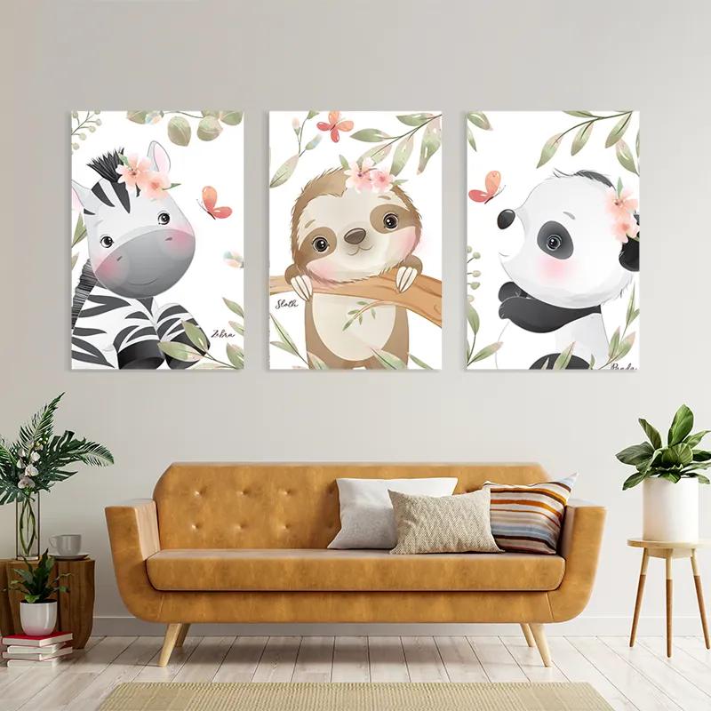 Obraz Multicanvas Cutenimals mockup 4