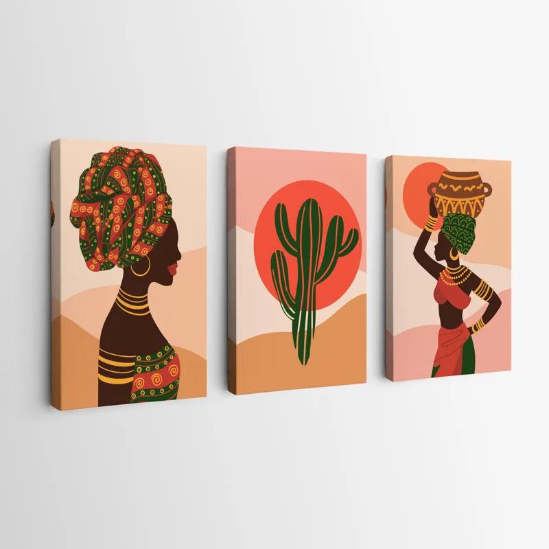 Obraz Multicanvas African Tradition Set mockup 0