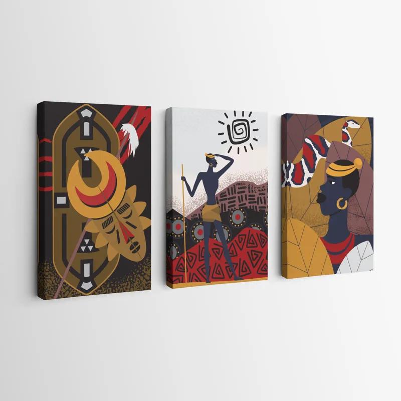 Obraz Multicanvas Hunters Set mockup 0